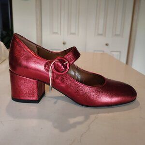 BIANCA DI - Metallic Red Mary Jane